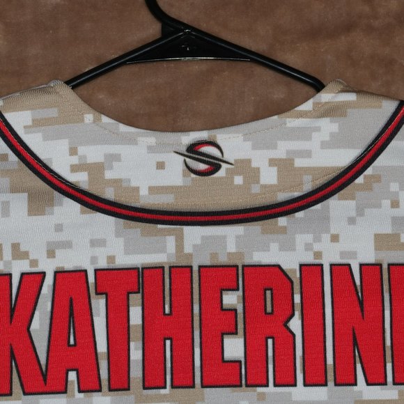 Baseball Jersey MLB #00 "Katherine" on Back "BRADSHAW" on Front - PRO SPHERE - Picture 9 of 11